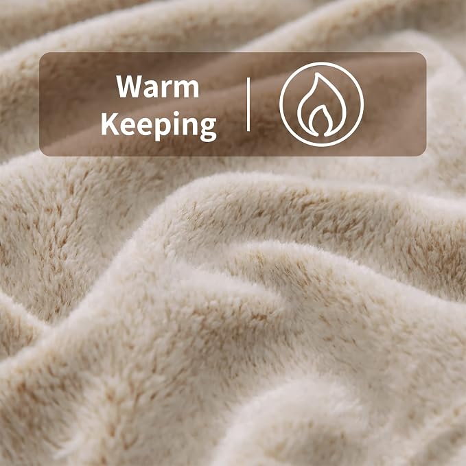 Flannel Fleece Throw Blanket, Lightweight Cozy Plush Microfiber Bedspreads for Adults,60"X80",Brown Leopard