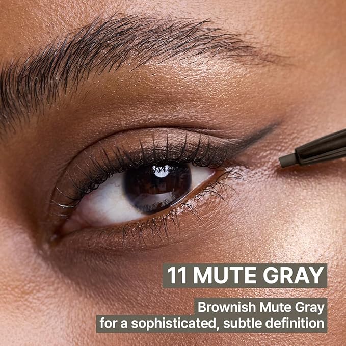 CLIO Sharp So Simple Waterproof Pencil Liner, 2mm Ultra Slim Precision Tip, Smooth Tug Free, Smudge Resistant Long Wear Formula, Clean Eye Definition, Easy Control For Daily Makeup (011 Mute Gray)