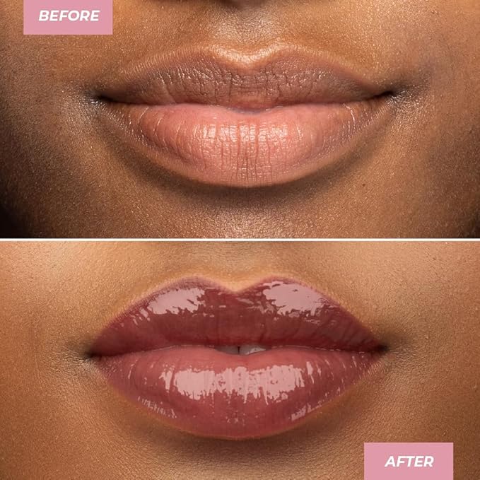 MCoBeauty - Dream Lip Tint Hydrating Gel - Semi-Matte, Long-Lasting Lip Stain with Jojoba Oil & Sunflower Oil - Vegan, Cruelty Free Cosmetics - Nude Rose Shade