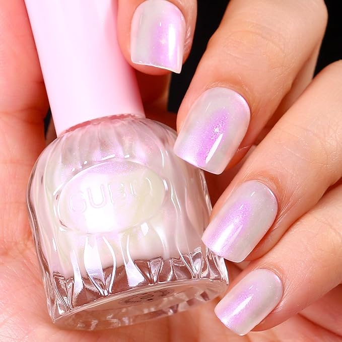 Major Dijit Quick Air Dry Nail Polish Glitter Pearl Regular Nail Polish Non UV Gel Hema 0.34 fl oz.