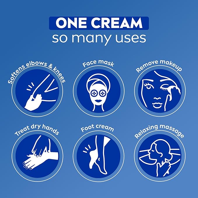 NIVEA Creme Body, Face and Hand Moisturizing Cream, German Formula, Rich Body Moisturizer with Provitamin B5, 8.4 Oz Tin (Pack of 2)