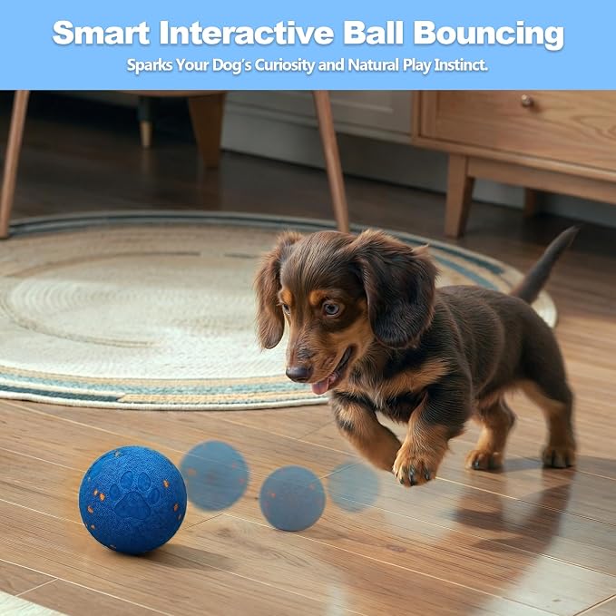 Interactive Dog Toys, 3.2 Inch Smart Dog Ball