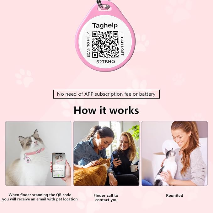 Heart Bling White Heart Shaped Kitten Collar Cute Cat Collar with Bell,Ideal for Girl Cats Boy Catswith Safety Belt and Bell Adjustable 8-13 inches for Personalized with QR Code Smart ID tag(Blue)