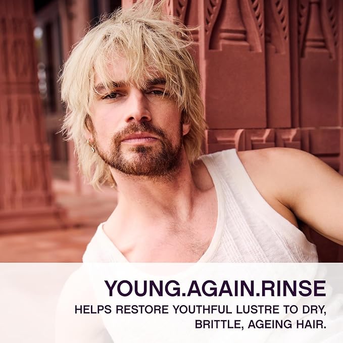 YOUNG.AGAIN.RINSE - Moisturising Anti-Ageing Conditioner - For Ageing, Dry, Damaged & Brittle Hair - Hair Repair - With Amino Acids - Sulphate & Paraben Free - 250 mL / 8.4 fl oz 9339341019671