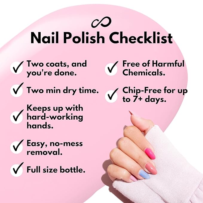 Eternal Nail Polish Set 4 Piece Kit: Long Lasting, Quick Dry and Cruelty Free. Made in USA - 0.46 Fluid Ounces Each (Tea Time)