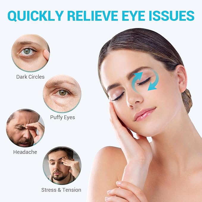 Comfytemp Cold Gel Eye Mask, Cooling Eye Ice Pack for Puffiness, Reusable Cold Compress Sleeping Mask for Puffy Eye, Dry Eyes, Sinus, Dark Circles, Migraines Relief, 2 Temp Side, Get Well Gift, 1 Pcs
