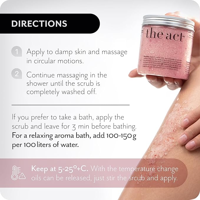 Detox Organic Body Scrub with Himalayan & Sea Salt - Anti Cellulite Nourishing Restores Cleanser Scrubs for Legs, Feet, Hands - Gifts for Women Men, Home Spa Care, Vegan (10.58 Oz, Grapefruit)
