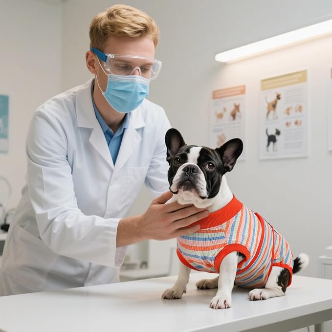 Kuoser Recovery Suit for Dogs Cats, Soft Dog Surgery Suit Female Male Spay | Professional Dog Onesie for Surgery, Substitute E-Collar & Cone, Prevent Licking Dog surgical suit Pet Neuter Suit