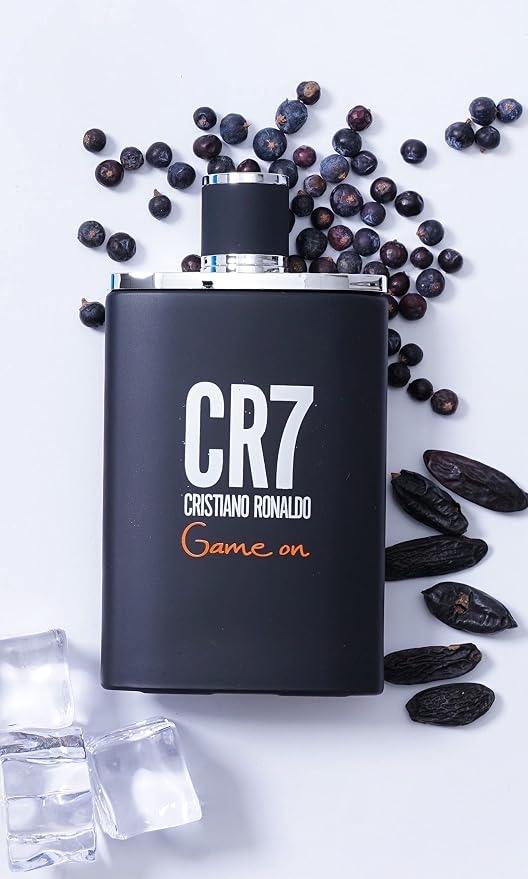 Cristiano Ronaldo CR7 Game On - Aromatic Fragrance For Men - Woody And Alluring Scent - Tropical And Dense Essence - A Dark And Sophisticated Aesthetic - Bold And Long Wearing - 3.4 Oz EDT (Pack of 2)