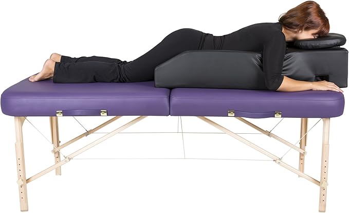 EarthLite Pregnancy Massage Cushion & Headrest + Massage Table Warmer & Fleece Pad (2-in-1) – Ultimate Comfort & Support Set for Prenatal Massage, Recovery & Relaxation
