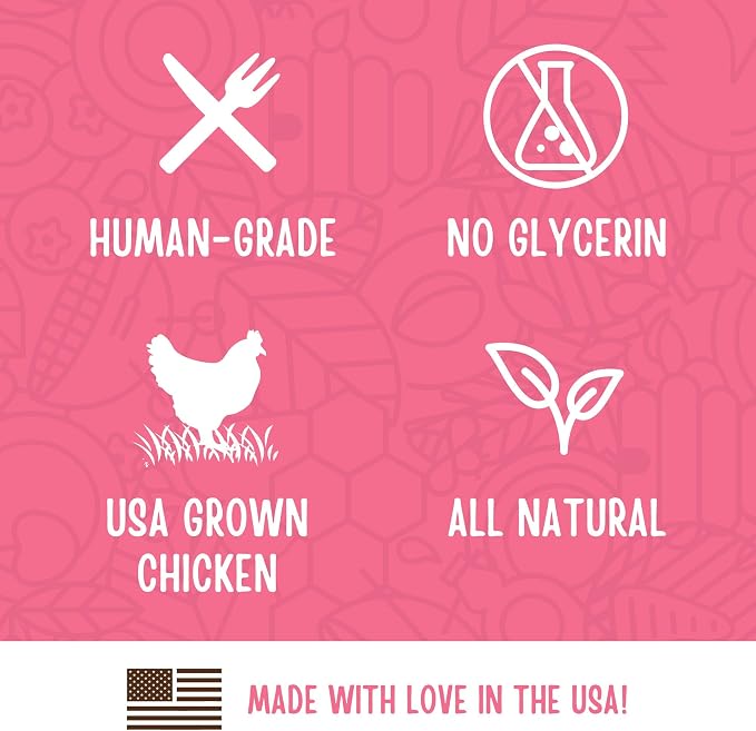 Full Moon Chicken Strips Healthy All Natural Dog Treats Human Grade Made in USA Grain Free, 1.5 Pound (Pack of 1) | Human Grade, No corn, No wheat, No soy, Glycerin Free, Made in the USA