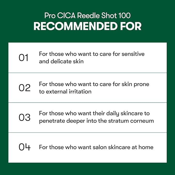 VT COSMETICS Pro Cica Reedle Shot 100, Centella Asiatica Microneedling Serum, Cica Exosome, Soothing, Hyaluronic Acid, Soft Skin, Glass Skin, Korean Skincare Booster 1.69 Fl Oz.(50ml)