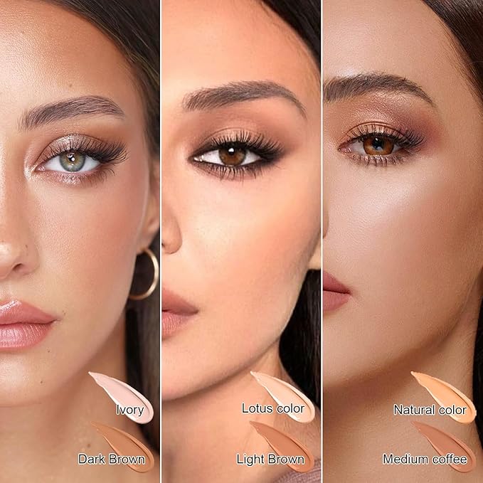 6 Colors Cream Contour Stick Makeup Kit, Shades with Highlighter, Blush and Double-End Bronzer Contour Stick for Sculpt the Cheeks, Long Lasting, Waterproof, Matte & Dewy Finish (SET B)