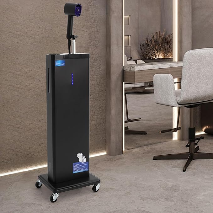 Nano Hair Steamer, 3-in-1 Professional Nanoscale Spray for Hair Care Hair Repair, 1300W Nano Mist Hair Steamer for Deep Conditioning with Bottom Wheels and Smart Touch Control