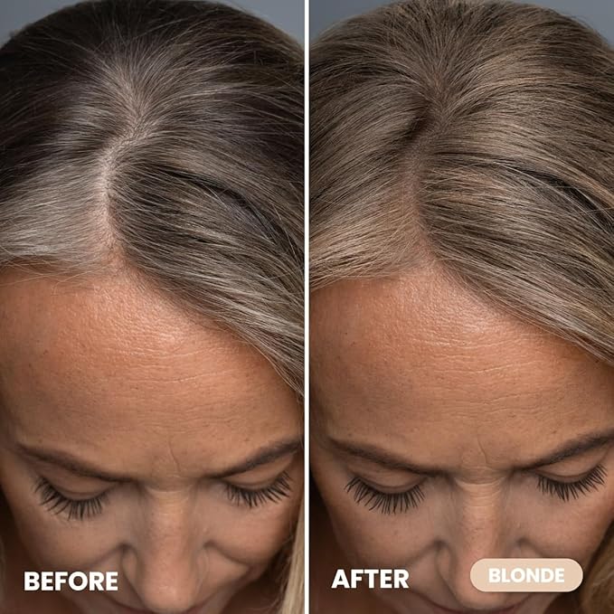 Prime Prometics Instant Coverage Hairline Powder for Mature Women – Covers Grays, Roots & Thinning Areas – Water & Sweat-Resistant – Natural, Fuller-Looking Hairline (Blonde)