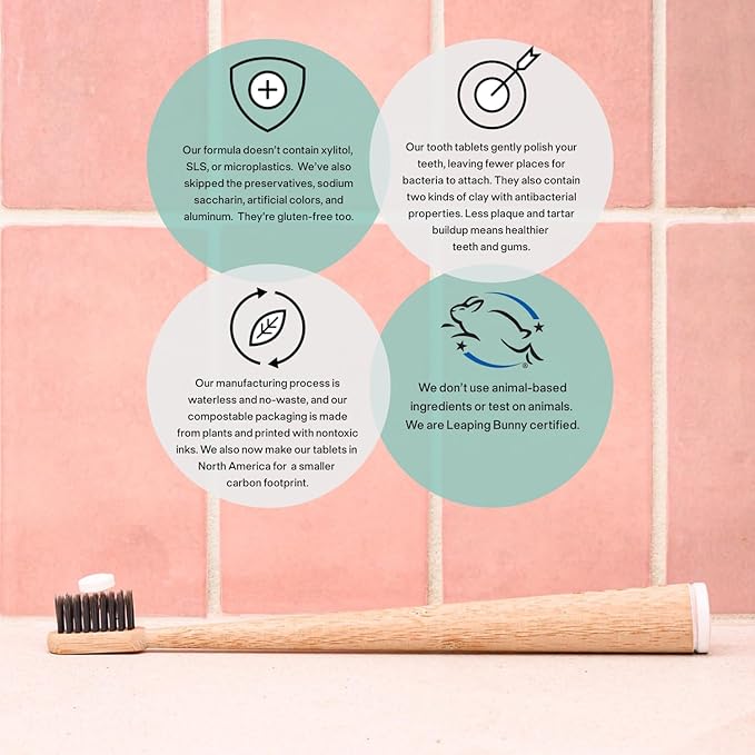 Unpaste Toothpaste Tablets, New Formula, Fluoride Mint, Hint of Vanilla, Xylitol Free, Travel-Friendly, Resealable Packet, 250ct, 4 Month Supply