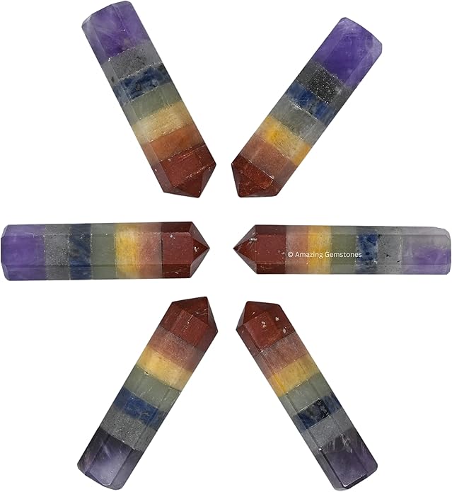Amazing Gemstone Crystal Points Bulk Healing Crystals & Stones - Premium Single Terminated Healing Wand Point Bulk Crystals for Crafts, Crystal Grid, DIY Work