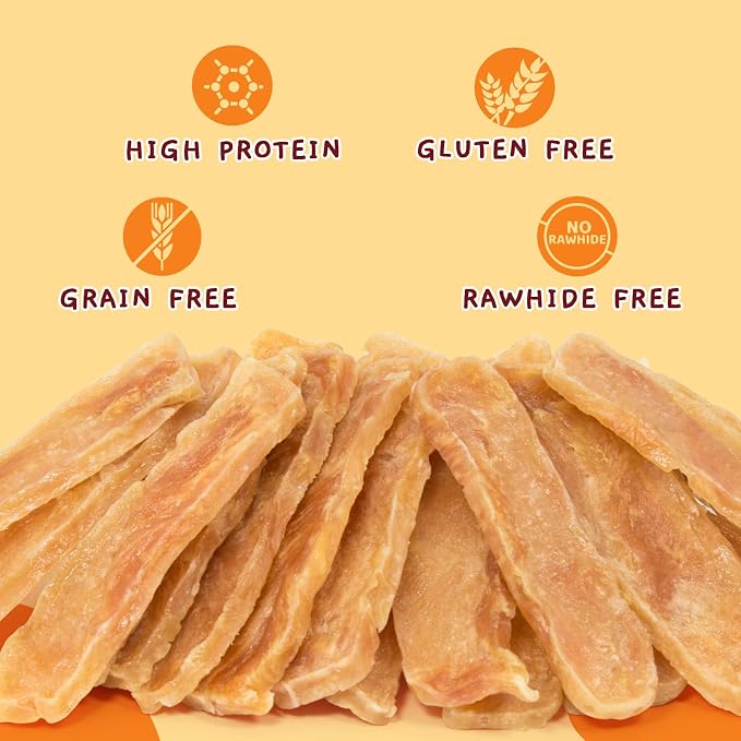 Jungle Calling Chicken Jerky Dog Training Treats, High Protein, 10.6 Oz | Rawhide Free, Stomach-Friendly, Healthy Muscles, Chewy for Dental Care, Easy to Tear, Behavioral Support Healthy Chews