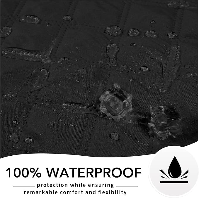 Easy-Going Waterproof Dog Bed Cover, Non-Slip Pet Blanket, 40x50in, Black | Leakproof Couch Cover, Machine Washable Furniture Mattress Protector, Soft Sofa Mat For Dogs, Pet Friendly