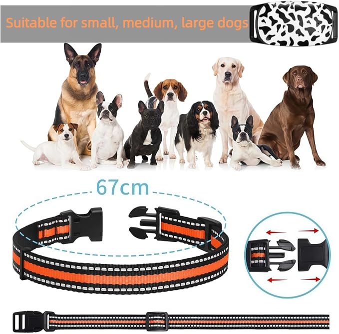 AI Smart Dog Collar with GPS Tracker,Health Activity Monitor & Fitness Tracker,Pet Tracker with Virtual Fence,Dog Pedometer,Sleep Monitoring,Call Function,IP67 Waterproof,Small & Lightweight