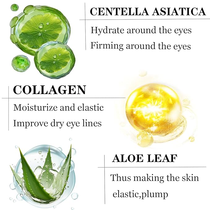 Under Eye Patches (40 Pairs), Under Eye Mask Pads for Puffy Eyes,Dark Circles,Bags & Wrinkles with Collagen & Hyaluronic Acid,Revitalises & Refreshes Skin,Eye Skin Care Gift Set for Men & Women