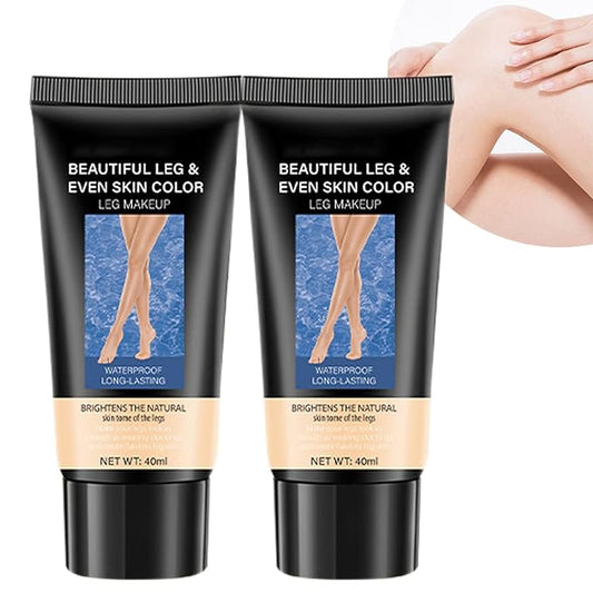 Dulele Leg and Body Makeup Foundation, Waterproof Leg & Body Tattoo Scar Cover up, Body Coverage Tattoo Concealer, No Transfer, Covers Varicose Veins for All Skin Tones (Fairest Glow, M)