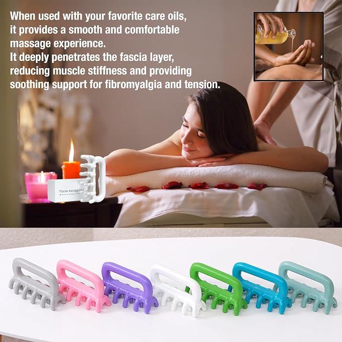 Fascia Massage Tool Trigger Point Massage Tools Anti Blaster for Cellulite Massager Tool Reaching Deep Myofascial Tissue Throughout The Body Release Muscle Knot Reduction (Green)