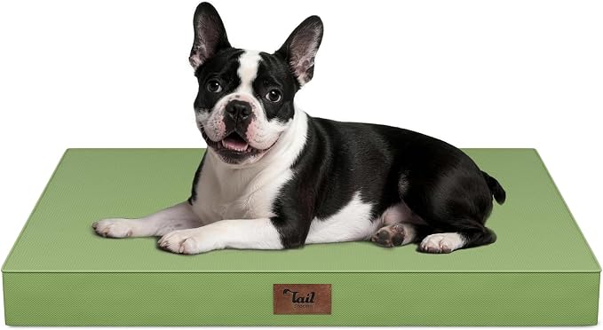 Orthopedic Waterproof Dog Bed for Small Dogs and Cats | Egg Crate Foam for Joint Support, Fits 30x19 Crates, TPU Waterproof Layer, Machine Washable 1680D Oxford Cover, Up to 30 lbs