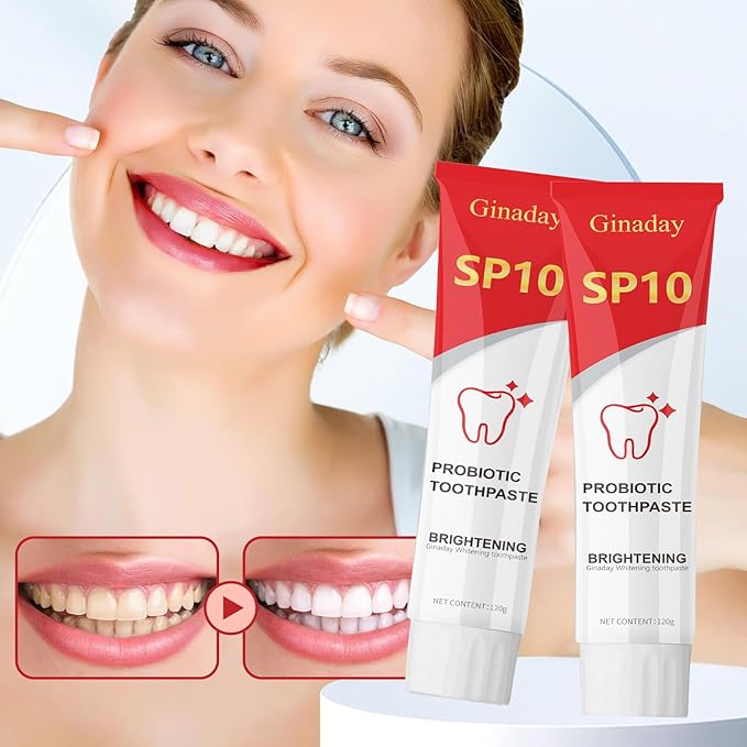 SP10 Probiotic Toothpaste, Deep Cleaning Care Fresh Breath Ultra Whitening SP10 Toothpaste.(1Pcs)