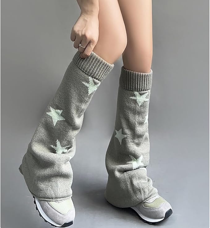 Sexybody Women's Leg Warmers Fashion Knit Warmers Long Socks Cute Y2K Kawaii Japanese Lolita Harajuku Accessories for Girls