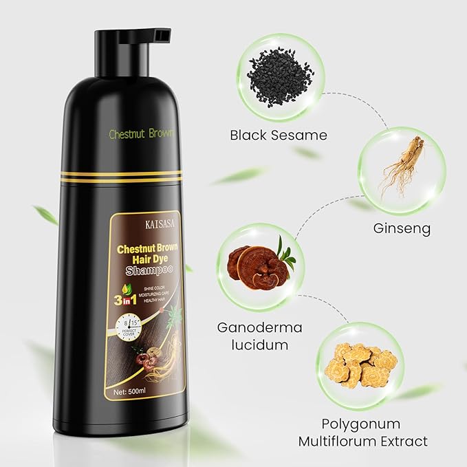 KAISASA HAIR DYE SHAMPOO 7-10 (Chestnut Brown)