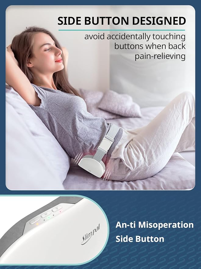 Slimpal Heating Pad for Period Cramps, Plus-Sized Portable Electric Heat Pad, Menstrual Cordless Heat Belt Back, Belly, Waist Pain Relief, Stocking Stuffers, Christmas Gift for Her Girl Women, Beige