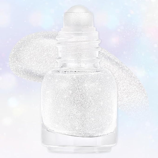 Diamond Roll On Liquid Highlighter for Radiant Glow, Watery-glowing Texture Shimmer Glow Face Luminizer, Long-Lasting Rollaway Body Glitter Makeup for Festival, Party & Daily Glow