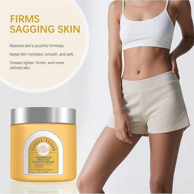Champagne Beauty Lift Firming Body Cream, Lift Firming Hydrating Cream For Nourishes Moisturising Skin .(Vanilla)