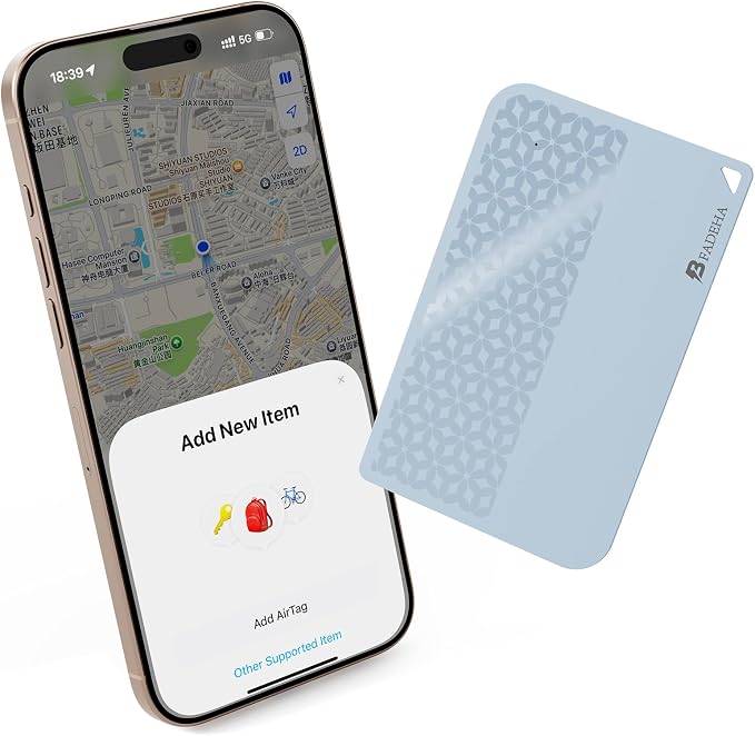 2026 Apple MFi Certified Wallet Tracker Smart Card for Find My iPhone Ultra Thin Air Tracker Tag for Travel, 5 Years+ Staying Power, IP69 Waterproof, Key Finder & Item Locator for Keys, Bags, Passport