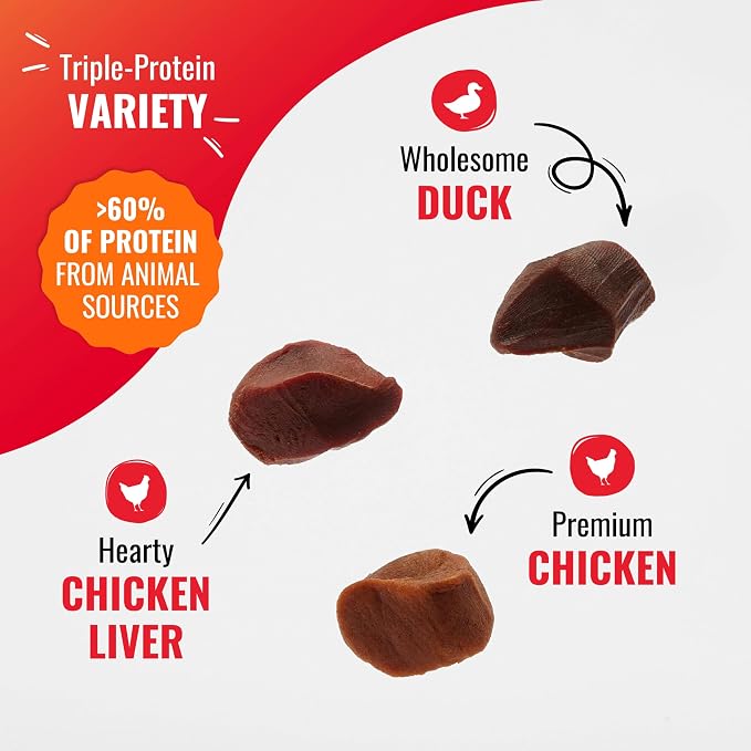 Good 'n' Tasty Kabob Bites Soft & Chewy Dog Treat With Real Protein, 4 oz | Premium Chicken, Duck and Chicken Liver, Bite-Size Treat for Quick Rewards, No Artificial Flavors or Colors, For Adult Dogs