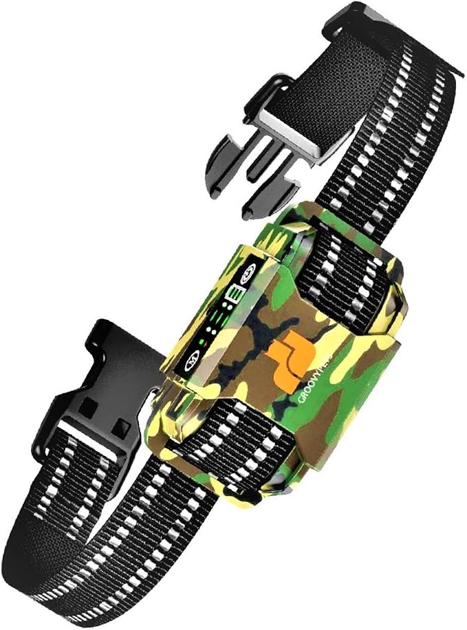 Smart Automatic Anti bark Dog Collar Intelligent Waterproof Rechargeable Barking Terminator (CAMO BARK Collar)