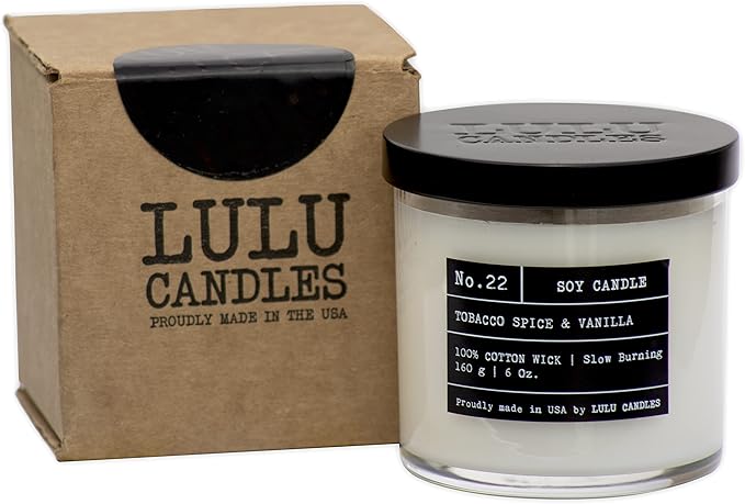 Lulu Candles | Sugared Pecans | Luxury Scented Soy Jar Candle | Hand Poured in The USA | Highly Scented & Long Lasting (6 Oz.)