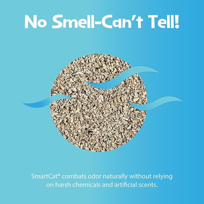 SmartCat All Natural Clumping Cat Litter, 10 Pound (160oz 1 Pack) - Alternative to Clay and Pellet Litter - Chemical and 99% Dust Free - Unscented and Lightweight