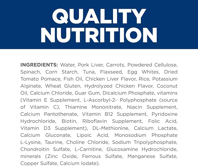 Hill's Prescription Diet Metabolic+Mobility, Weight+Joint Care Wet Dog Food | #1 Veterinarian Recommended, Vegetable & Tuna Stew, 12.5 oz. Cans, 12-Pack