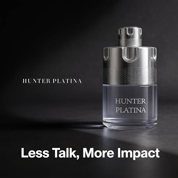 AFLUXE HUNTER PLATINA - Men's Cologne Long Lasting - Fresh Woody Eau de Parfum for Men - 100ml Gift Set