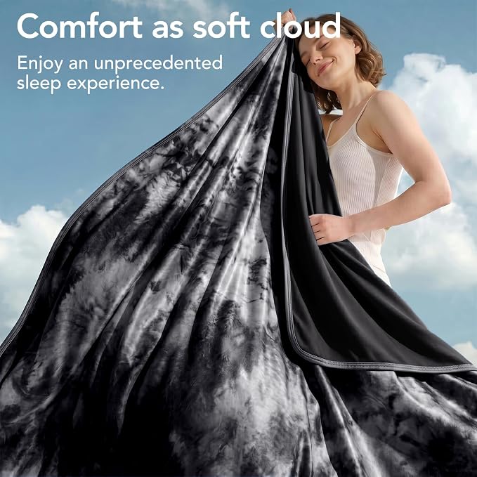 Cooling Blanket Throw 50"x70" for Hot Sleepers | Cold Summer Soft Blanket for Bed Couch and Travel Absorbs Heat Q-Max>0.35 Cool Lightweight Throw for Night Sweats Menopause