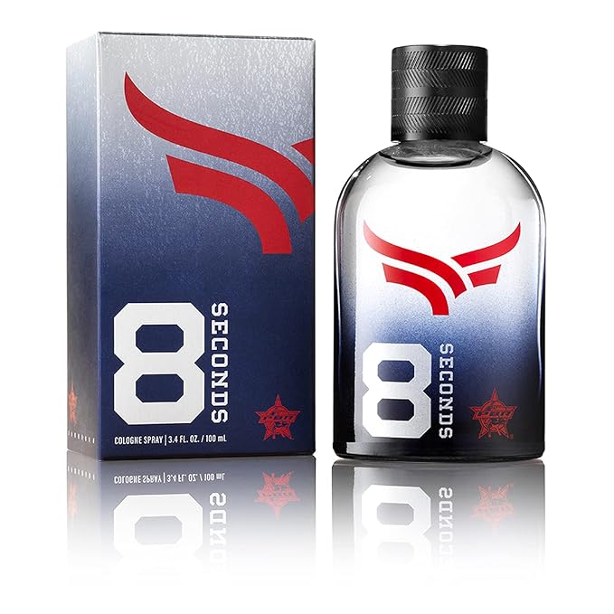 Tru Western PBR 8 Seconds Men’s Cologne Spray for Men, Zesty Lime, Lavender, Oakmoss & Aged Sandalwood Notes, 3.4 fl oz (100 ml)
