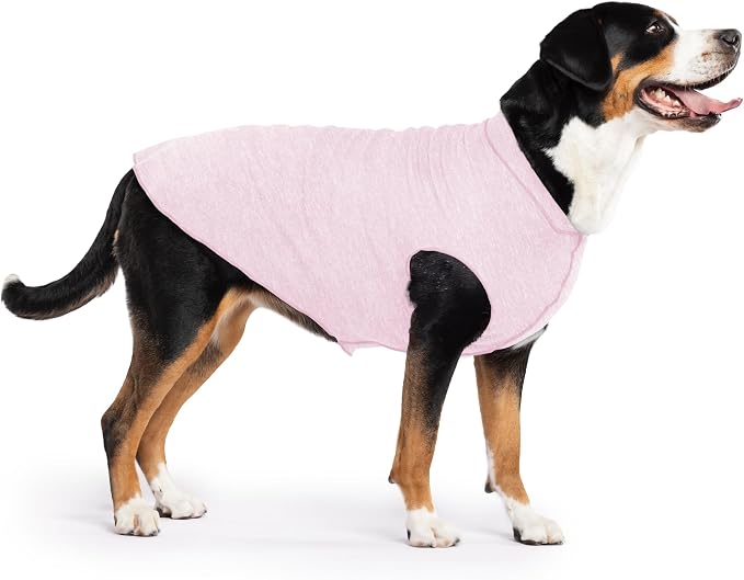 Goldpaw Dog Sun Shirt with UV Protection - Lightweight, Cooling Sun Protection Clothing for Dogs - Reduce Heat Absorption - Pet Clothes Made in the USA - Machine Washable - Size 28 - Pink Lemonade