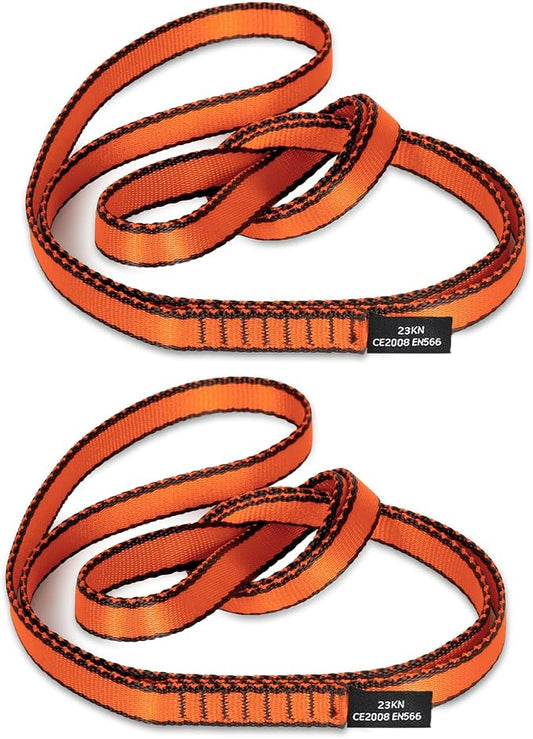 18MM Nylon Climbing Sling Runner 23KN CE2008/EN566 Strong Webbing Straps for Rock Climbing,Mountaineering, Rappelling, Swing, Yoga Hammock etc