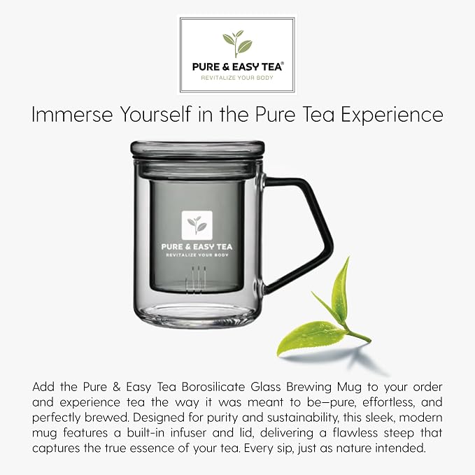 Pure And Easy Tea, Nighttime Nirvana, Caffeine-Free Herbal Sleep & Relaxation Tea, Loose Leaf Blend with Chamomile, Lavender & Lemon Balm, Premium Wellness Tea (100g)