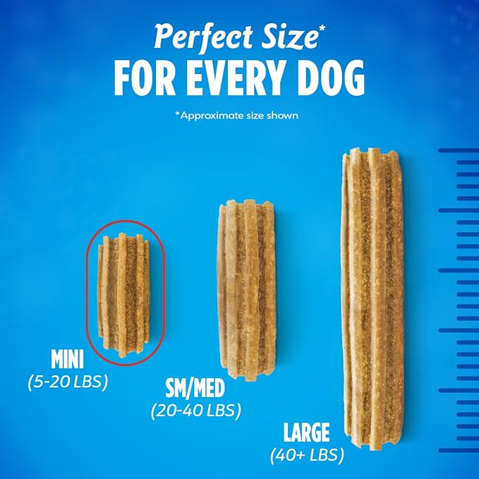 Dentalife Purina Daily Oral Care Dental Dog Treats for Small Dogs, 58 ct | For small dogs 5-20 lbs, chicken-flavored dental chews that freshen breath and fight tartar buildup, made in the USA