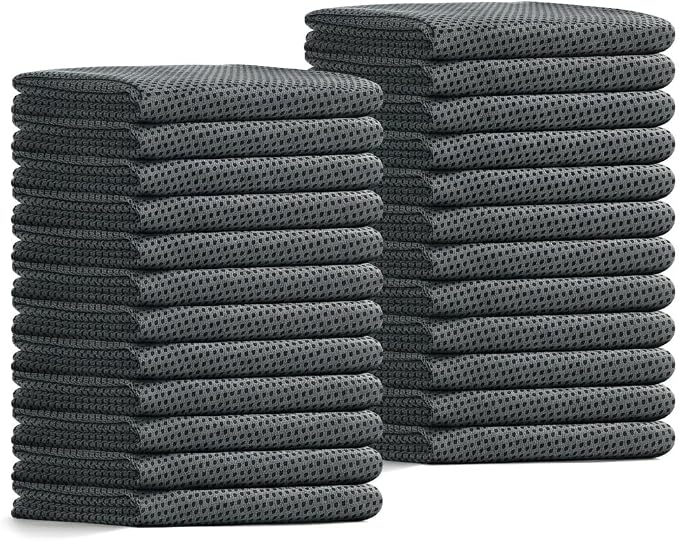 24 Pack Cooling Towels Bulk for Neck and Face 40"x12" Ice Cooling Sweat Rags Microfiber Soft Breathable Soft Chilly Towel for Yoga Golf Sport Running