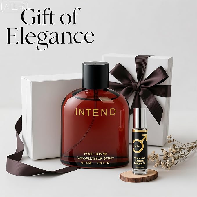 AFLUXE Intend Cologne for Men | Aromatic Woody,Fresh Aquatic,Lavender&Tobacco Scent | Eau de Parfume 100ml Spray | Day to Night Long-Lasting Fragrance