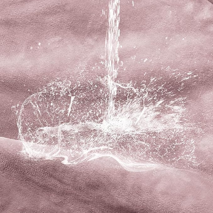 Soft Waterproof Blanket for Bed Couch Sofa, Dusty Pink, 60x80 inches | Liquid Pee Proof Pet Blanket for Dog Puppy Cat, Reversible Sherpa Fleece Blanket for Couch Cover, Furniture Protector